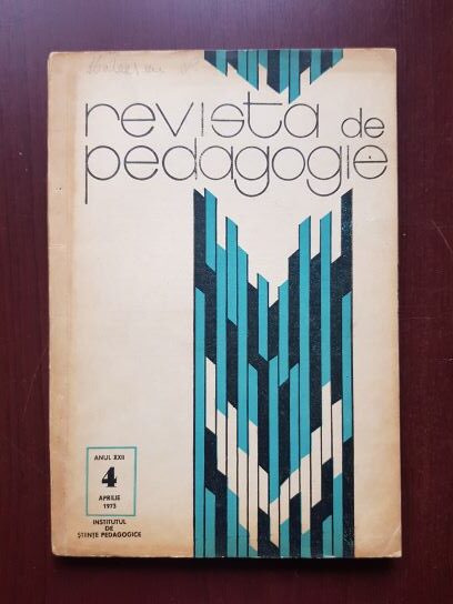 Revista de pedagogie, anul XXII, nr. 4, aprilie 1973
