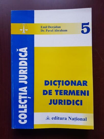 Emil Dersidan, Pavel Abraham - Dictionar de termeni juridici