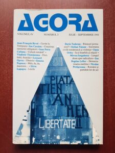 Revista Agora. Volumul 4, numarul 3, Iulie-Septembrie 1991
