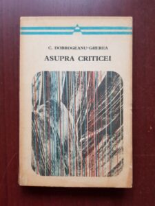 Constantin Dobrogeanu Gherea - Asupra criticei