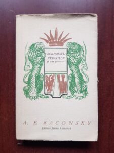 Anatol E. Baconsky - Echinoxul nebunilor si alte povestiri (1967, prima editie)
