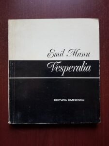 Emil Manu - Vesperalia. Poezii (1980, prima editie)