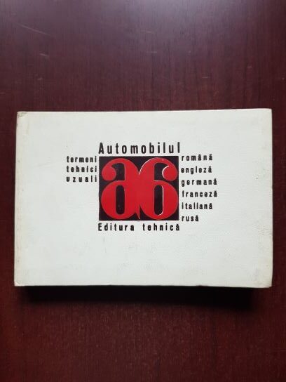 Petre Cristea - Automobilul. Termeni tehnici uzuali