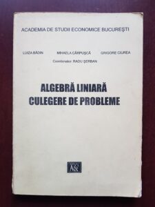 Luiza Badin, Mihaela Carpusca - Algebra liniara. Culegere de probleme