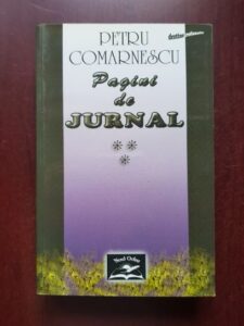 Petru Comarnescu - Pagini de jurnal volumul 3