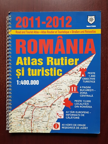 Romania. Atlas Rutier si turistic 1:400.000 (2011-2012)