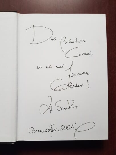 Victor Emanuel Gica, Dragos Popescu - Academicianul Alexandru Surdu la 75 de ani (2015, cu autograful si dedicatia Dlui Surdu) - imagine 2