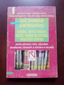 Constanta Barboi, Silvestru Boatca - Dictionar antologic de Istorici, critici literari, eseisti, oameni de cultura, publicatii literare