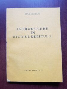 Dan Ciobanu - Introducere in studiul dreptului