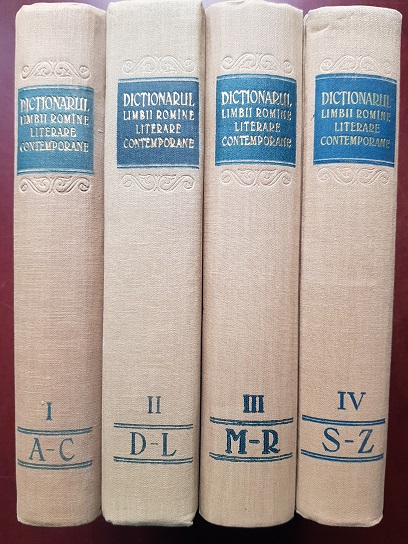 Dictionarul limbii romane literare contemporane 4 volume (1955-1957)