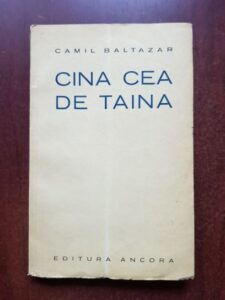 Camil Baltazar - Cina cea de taina (1929, prima editie)