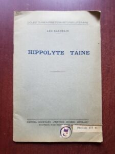 Leo Bachelin - Hippolyte Taine (1931)