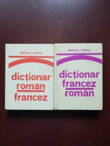 Marcel Saras - Dictionar roman-francez / francez-roman pentru uzul elevilor 2 volume