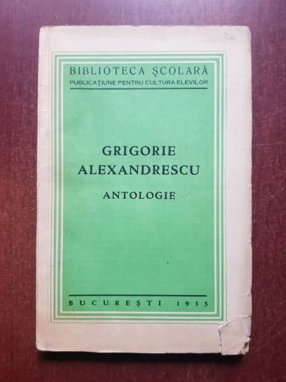 Grigore Alexandrescu - Antologie (1935)