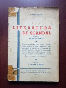 N. Georgescu - Literatura de scandal (1938, prima editie)