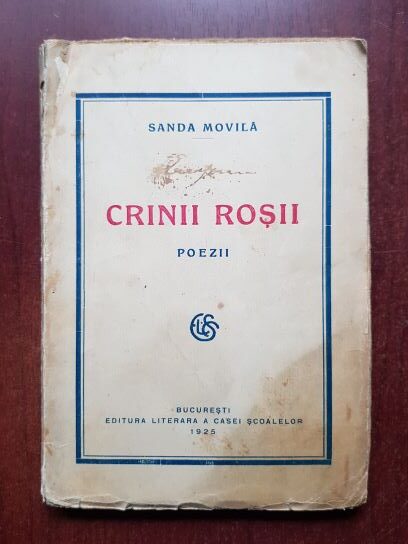 Sanda Movila - Crinii rosii (1925, prima editie)