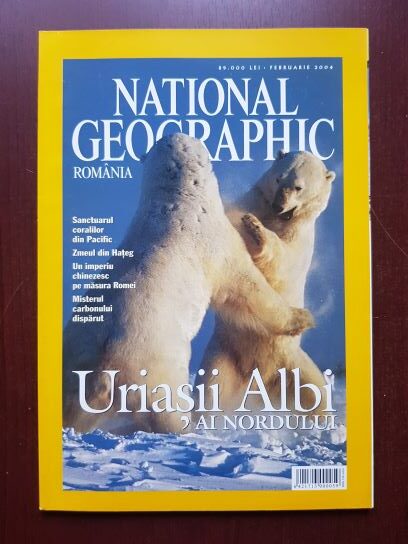 Revista National Geographic, februarie 2004. Uriasii albi ai nordului