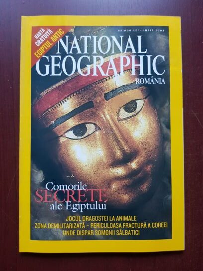 Revista National Geographic, iulie 2003. Comorile secrete ale Egiptului
