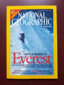 Revista National Geographic, mai 2003. Viata si moarte pe Everest