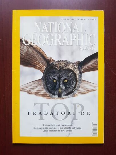 Revista National Geographic, februarie 2005. Pradatori de top