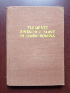 Eugen Seidel - Elemente sintactice slave in limba romana