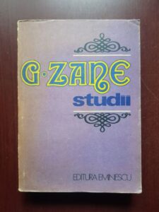Gheorghe Zane - Studii