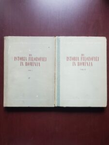 Din istoria filozofiei in Romania, 2 volume