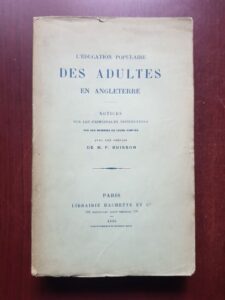 L'Education Populaire Des Adultes en Angleterre