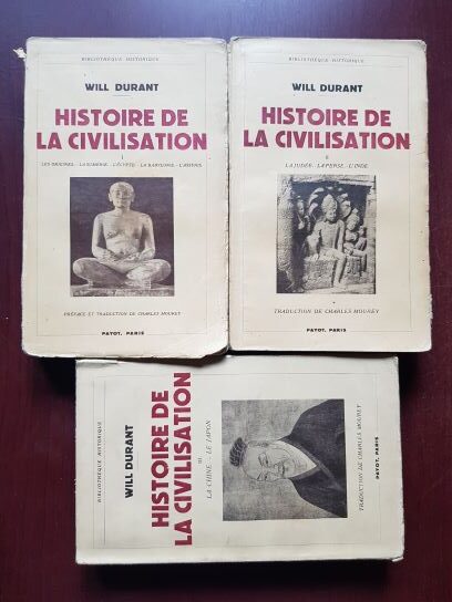 Will Durant - Histoire de la civilisation, 3 volume (1937)