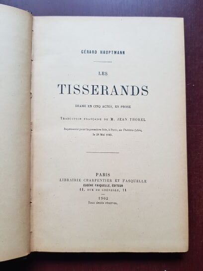 Gerard Hauptmann - Les Tisserands (1902) - imagine 2