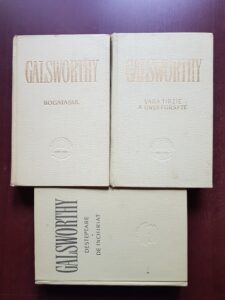 John Galsworthy - Forsyte Saga 3 volume, seria completa (1957, editie cartonata)
