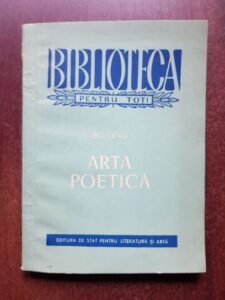 Nicolas Boileau Despreaux - Arta poetica