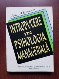 Ion Moraru - Introducere in psihologia manageriala