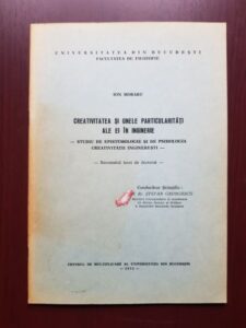 Ion Moraru - Creativitatea si unele particularitati ale ei in inginerie