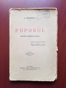 S. Mehedinti - Poporul. Cuvinte catre studenti (1921)