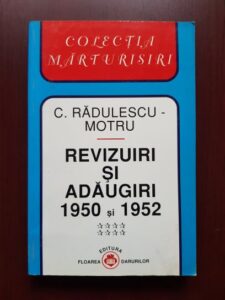 Constantin Radulescu Motru - Revizuiri si adaugiri 1950 si 1952 volumul 8