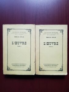 Emile Zola - L'Oeuvre 2 volume (1952)