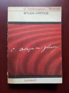 C. Dobrogeanu Gherea - Studii critice (1968)