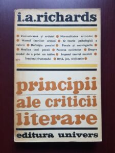 I. A. Richards - Principii ale criticii literare