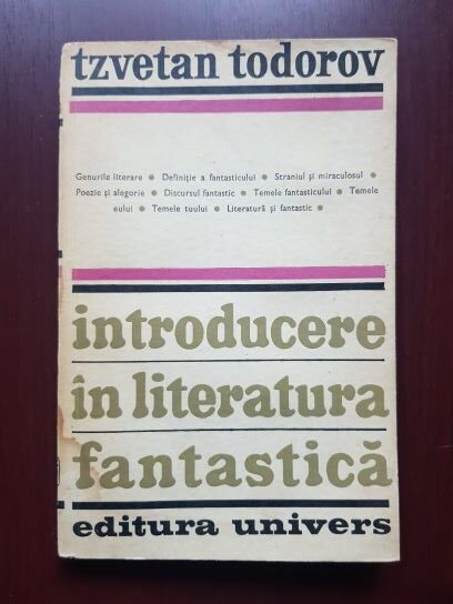 Tzvetan Todorov - Introducere in literatura fantastica
