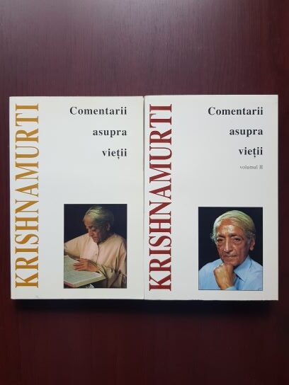 Jiddu Krishnamurti - Comentarii asupra vietii 2 volume