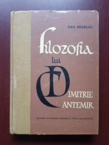 Dan Badarau - Filozofia lui Dimitrie Cantemir