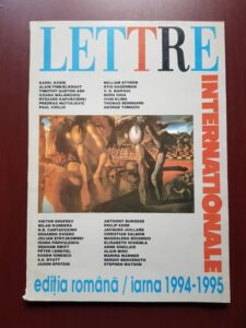 Revista Lettre Internationale. Numarul 12. Iarna 1994-1995