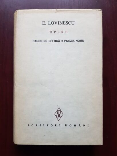 Eugen Lovinescu - Opere volumul 9 (1992, editie cartonata)