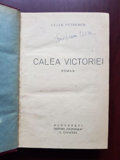 Cezar Petrescu - Calea Victoriei (1930, prima editie) - imagine 2