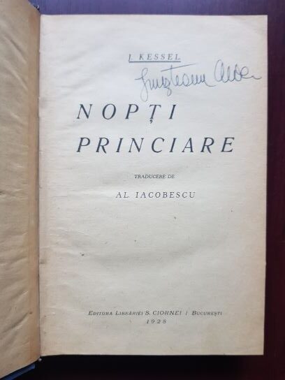 J. Kessel - Nopti princiare (1928) - imagine 2