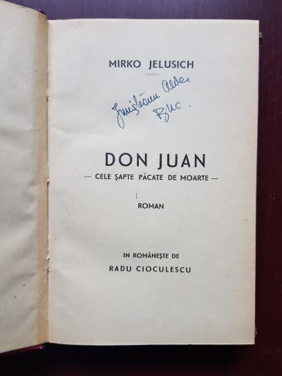Mirko Jelusich - Don Juan. Cele sapte pacate de moarte (1936) - imagine 2