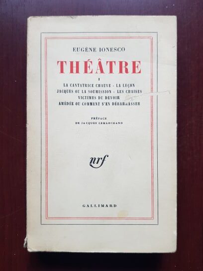 Eugene Ionesco - Theatre volumul 1