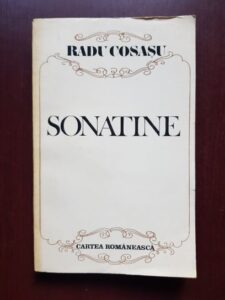 Radu Cosasu - Sonatine (1987, cu autograful si dedicatia autorului)