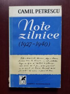 Camil Petrescu - Note zilnice 1927-1940